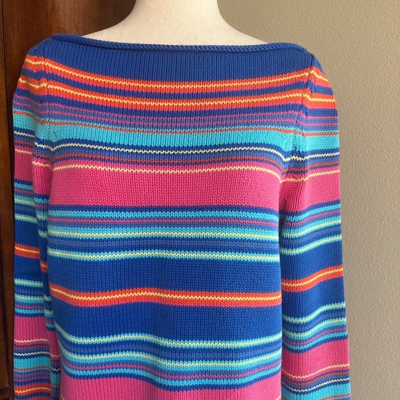 Ralph Lauren Striped Sweater  -  Size Large - Picture 1 of 6